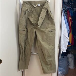 Orton Brothers Men's Tan Cargo Pants Great Cond Size XL 95% Nylon 5% Spandex